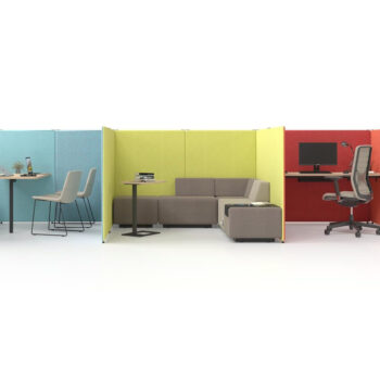 Solution modulable de mobilier acoustique, Cloisons, assises, bureaux - MySpace